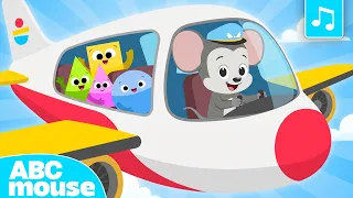 Find Shapes Everywhere! ✈️ | Shapes on a Plane 🔵 🔺 🟨 | ABCmouse Shapes Song for Kids
