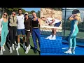 Lagu Djokovic Surprises Four Beautiful Padel Girls While They Play - Hilarious Moments