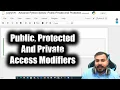 Advance Python Series - Public Private And Protected Access Modifiers
