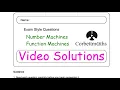 Function Machines Answers - Corbettmaths