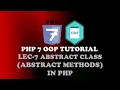 Lec-7 Abstract Class in PHP Abstract Methods PHP 7 OOP Tutorial