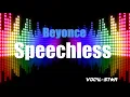 Beyonce - Speechless Karaoke Song With Lyrics Vocal-Star Karaoke Version