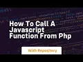 how to call a javascript function from php