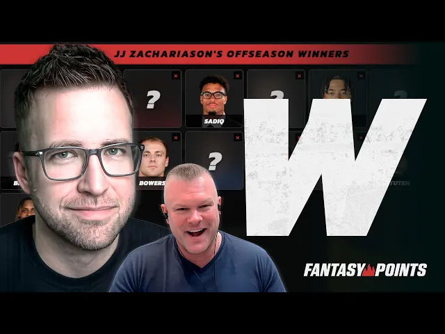 JJ Zachariason's 16 Fantasy Football Players that WON the Offseason! 👀 artwork