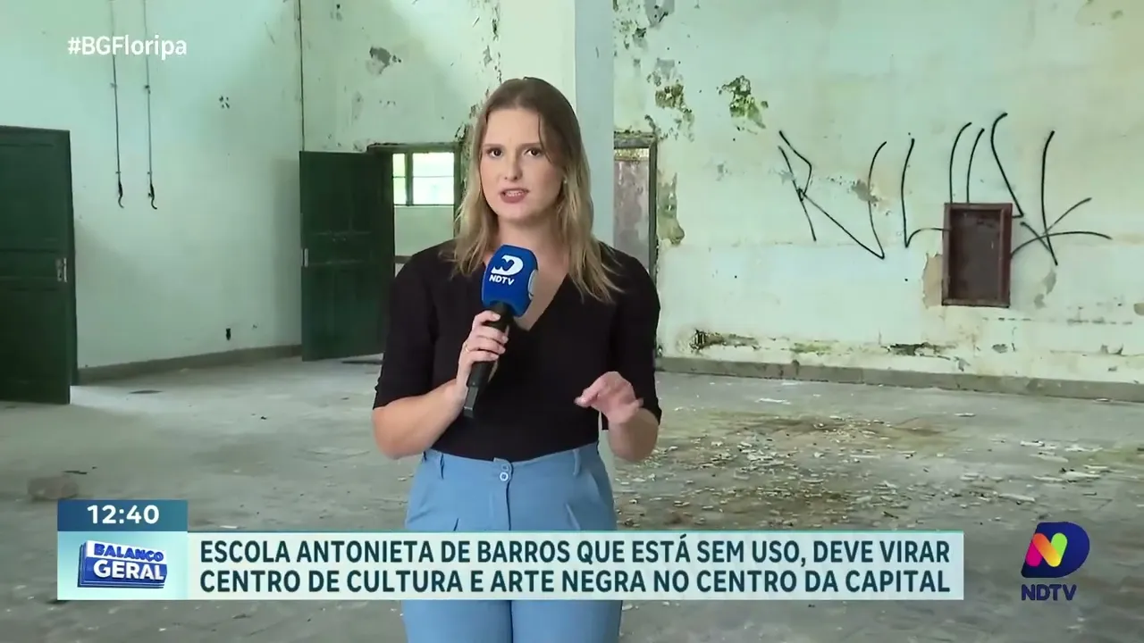 Escola Antonieta de Barros abandonada há anos será transformada em centro de cultura e arte negra