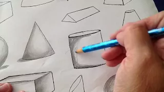 Shading Worksheet - forms with edges