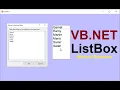 VB NET Listbox Filling From settings String Collection Without Database Needed
