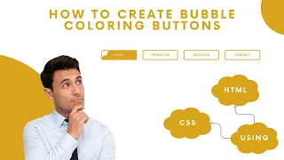 How To Create Bubble Coloring Buttons Using HTML CSS