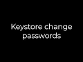 Java Keystore change passwords 5solution