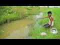 Download Lagu Fishing Video🎣 || Skilled boy fishing with a hook in the village canal || Best hook fishing