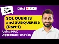 Lec-67 SQL Queries and Subqueries part-1 Database Management System