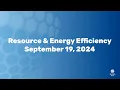 Resource Energy Efficiency Webinar