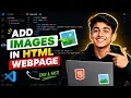 How to add Image in HTML in VsCode how to insert image in html using visual studio code