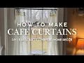CAFE CURTAINS How to make cafe curtains Crafty Corner Easy DIY