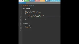 Programming for beginners C Language Pattern printing Alphabet X using C