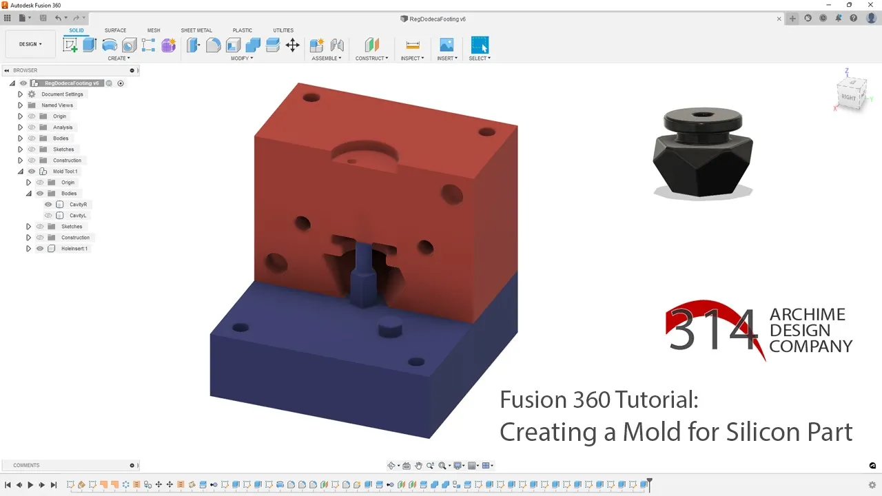 Dodecahedron Footing Mold Design