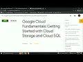 Google Cloud Fundamentals Getting Started with Cloud Storage and Cloud SQL LAB Solution GCP