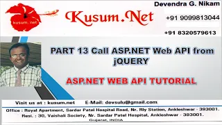 Call ASP NET Web API using jQUERY