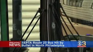 SEPTA Route 23 bus hit by bullet in North Philadelphia