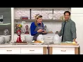 KitchenAid 5-qt Ceramic Bread Bowl with Lid Dough Scraper on QVC