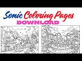 sonic coloring pages for kids fREE PRINTABLE