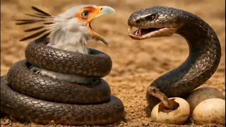 من سينجو؟ 🐍🦅مواجهة أسطورية بين الأفعى والطائر | صراع البقاء في البرية 🔥
