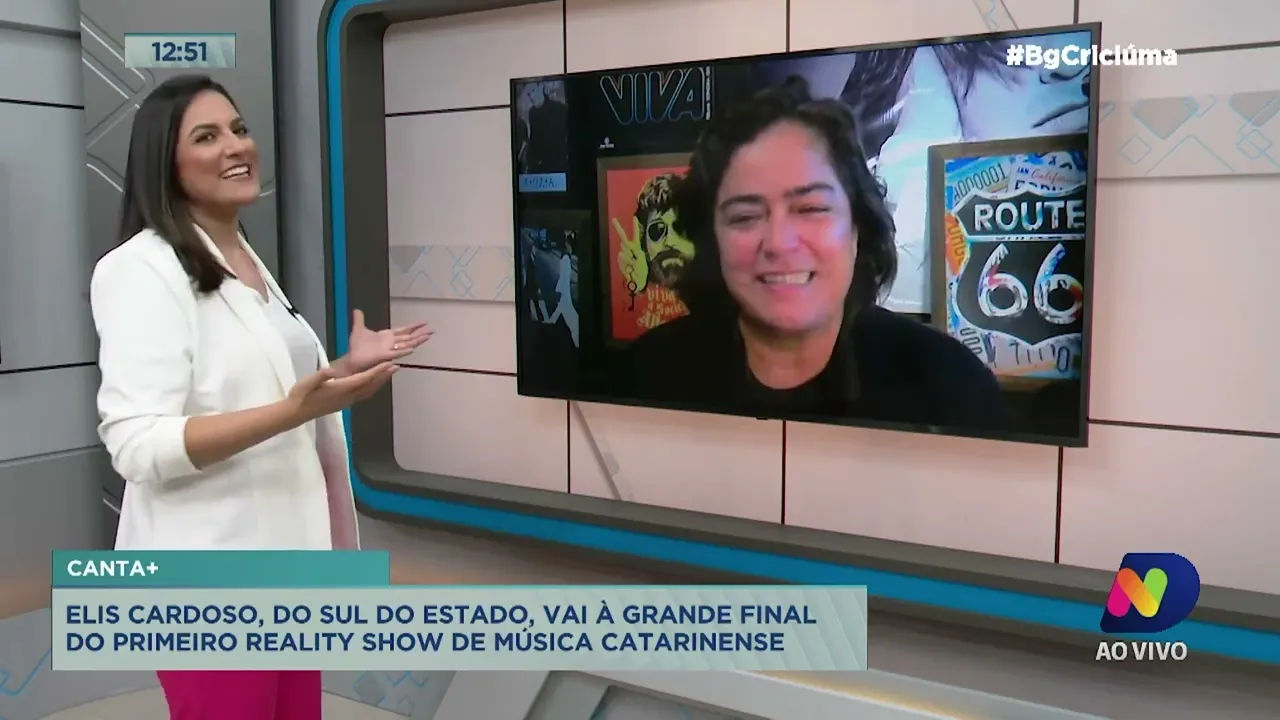 Elis Cardoso, do Sul de SC, conquista vaga para a final do Canta+