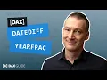 DATEDIFF YEARFRAC - DAX Guide