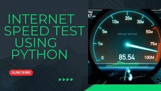 Create and check Internet speed test using python Tkinter GUI