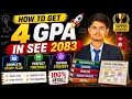 SEE 2083 Study Routine for 4 GPA Daily Timetable Smart Study Plan