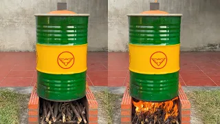 How to make charcoal from barrels - Super simple method - Anyone can do it!