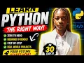STOP Learning Python the Wrong Way Do THIS Instead Beginner Roadmap