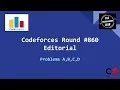 Codeforces Round Div 2 Editorial - Problems A B C D