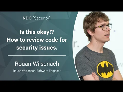 Download MP3 Is this okay!? How to review code for security issues - Rouan Wilsenach - NDC Security 2023