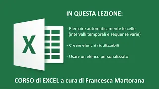 excel tutorial 3 riempimento automatico in excel