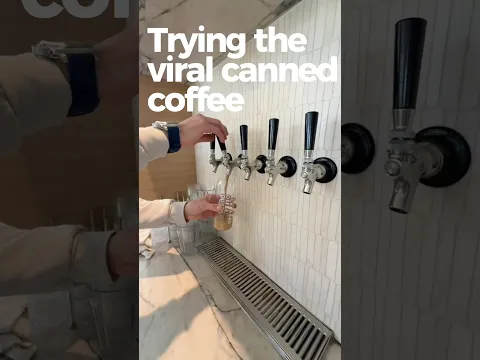 Trying viral canned coffee☕️👀 #tastetest