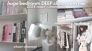 Download Bedroom ORGANIZE + RESET with me 🫧 deep cleaning motivation + mini room tour! MP3