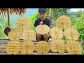 Download Lagu The wandering boy weaves bamboo hand fans to sell - Bamboo Hand Fan