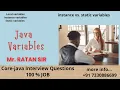 Core-java Interview Questions Java Variables Mr Ratan sir 100 JOB 7330886699