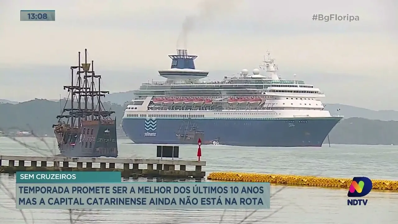 Florianópolis não está na rota dos cruzeiros em Santa Catarina