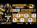 2026 Missouri Tigers Football Schedule Full Missouri Tigers Schedule SEC Football