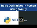 Differential Trial Examples Using SymPy Python