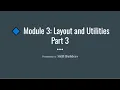 Module 3 Utility Classes Part III - Sizing Position Overflow Visibility Text Bootstrap Tutorial