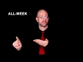 Time Signs for Continuous Inflection ASL - American Sign Language