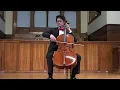 Nathan Chan: 'Cello Suite No  3 in C major (Bach)