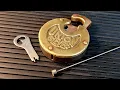 Union 6 Lever pancake lock impressioned with ejector pins