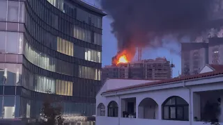 Gibraltar, Huge Fire at New Development, One Bayside