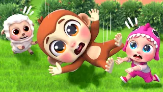 Hickory Dickory Dock | Farm Animals Version 🐭 | Funny Bunny - Kids Songs