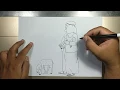 How to draw SHEPHERD NATIVITY step by step