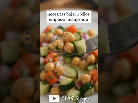 ¿Necesitas bajar 5 kilos? Esta ensalada se prepara en minutos #bajardepeso #recetasfaciles